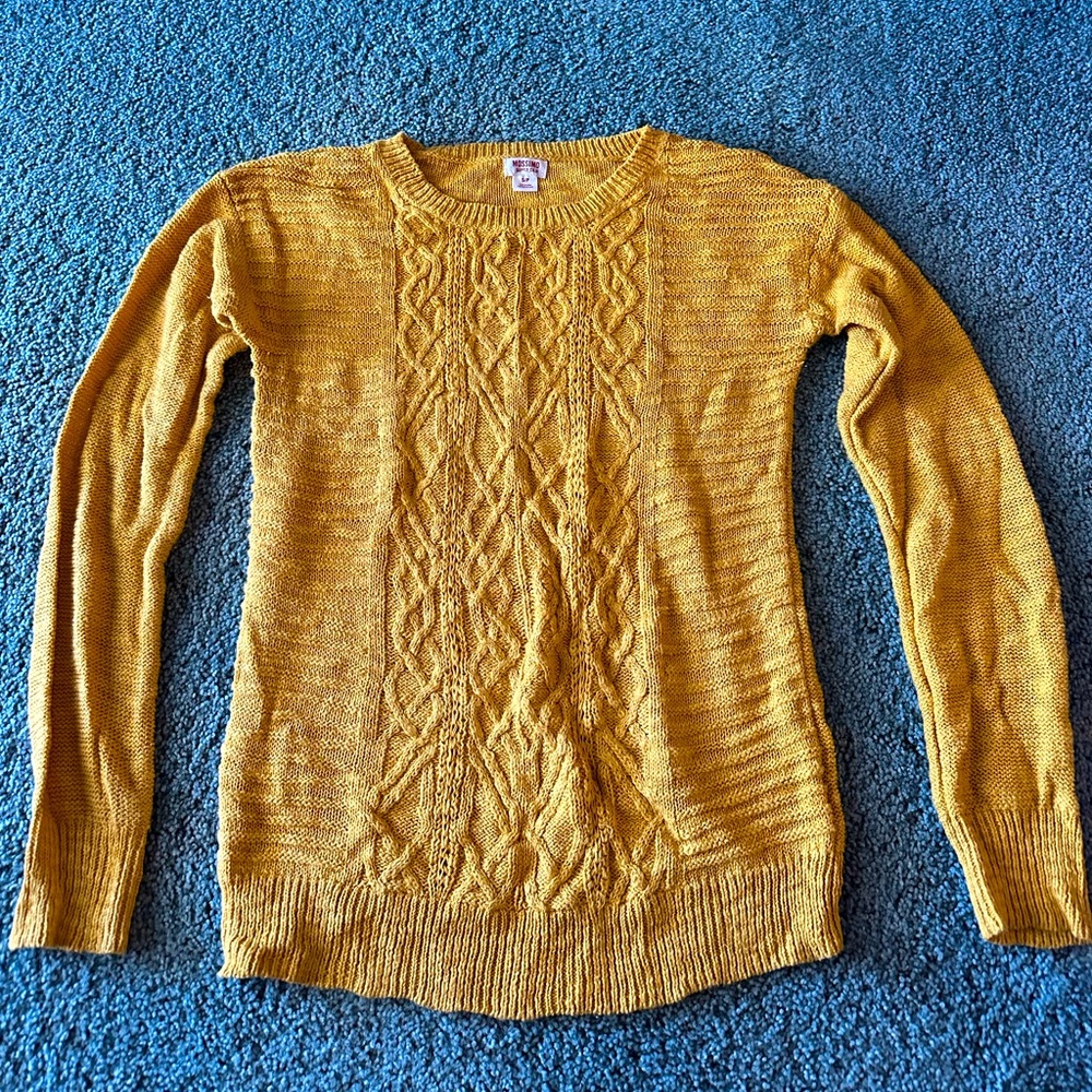 Yellow mossimo sweater